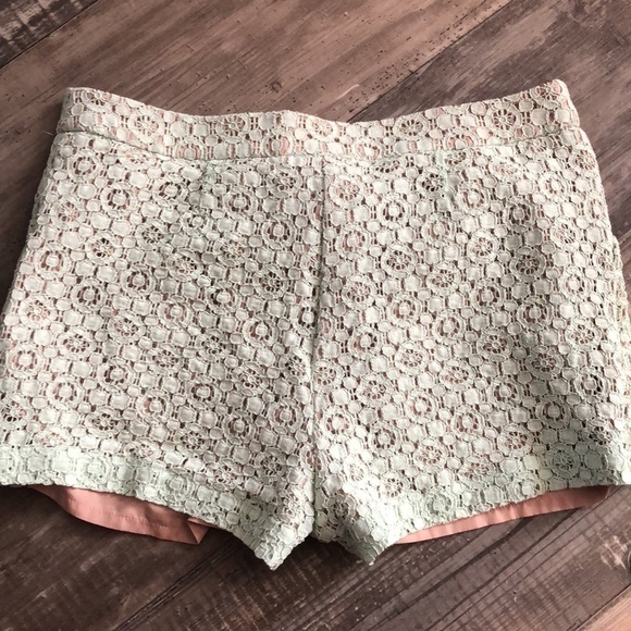 Victoria Beckham for Target mint lace overlay shorts size 8 - Picture 4 of 7